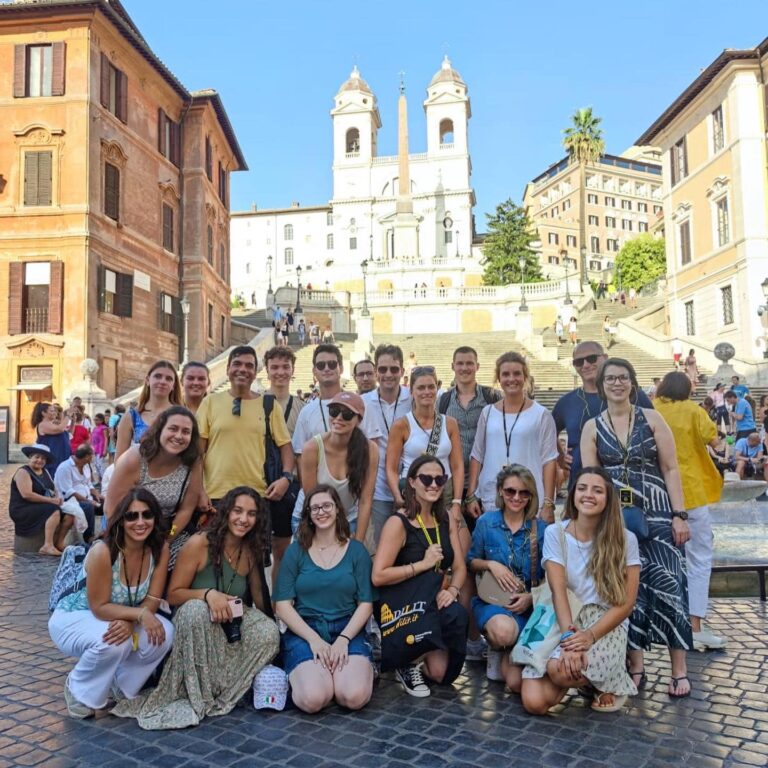 estudiantes en roma