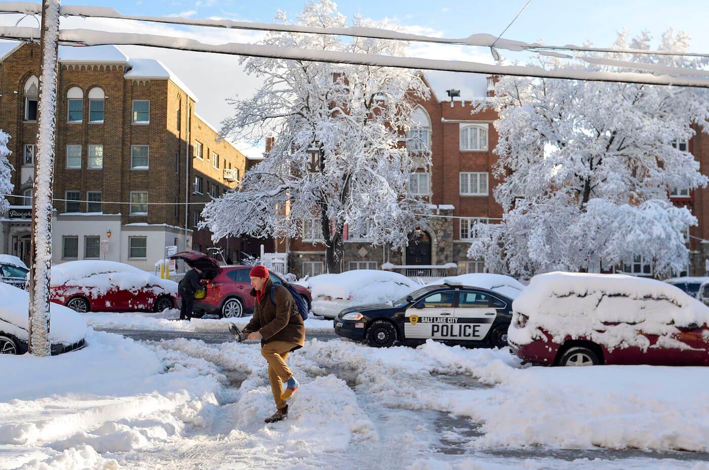 ciudad en la nieve