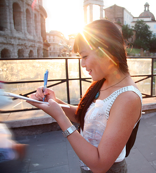 estudiando por el coliseo